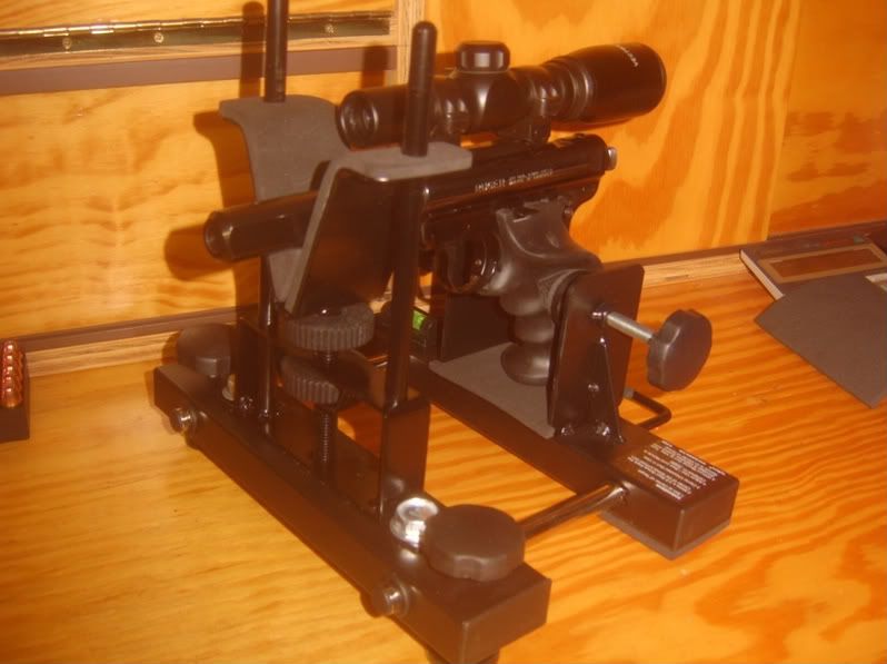 pistol rest and sight adjustment rest Rimfire Central Firearm Forum